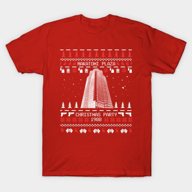 Nakatomi Plaza 1988 Sweater T-Shirt by Nikkyta